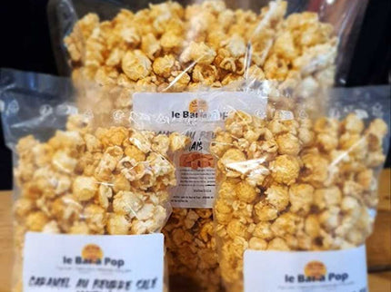 Un Popcorn artisanal  "Caramel beurre salé" - Sachet zippable de 5 Litres