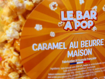 5 pots de 100g pour le prix de 3 - Pop-corn "Caramel beurre salé Maison"