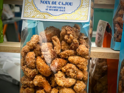 Noix de CAJOU caramélisées finies au beurre salé 180g - Pralines - chouchous