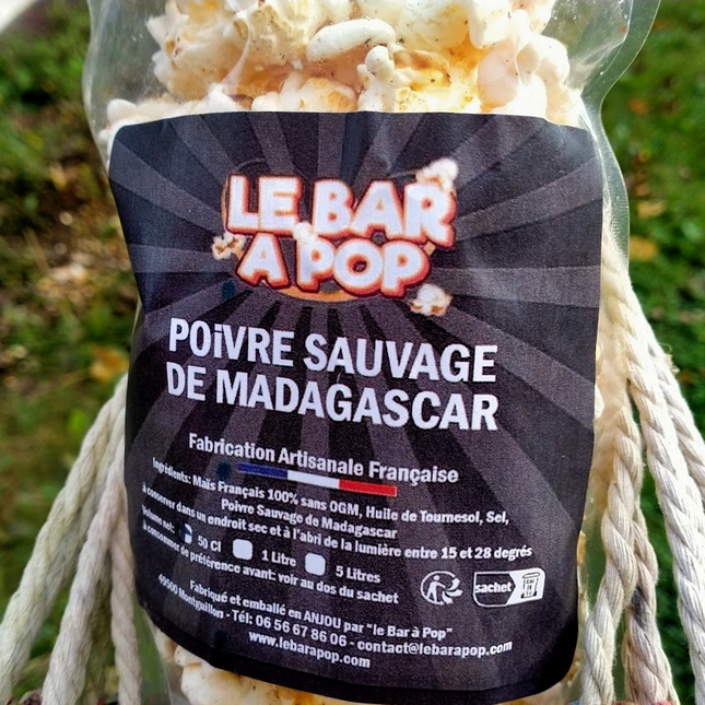 Pop-corn salé au "POIVRE SAUVAGE DE MADAGASCAR" - 50cl