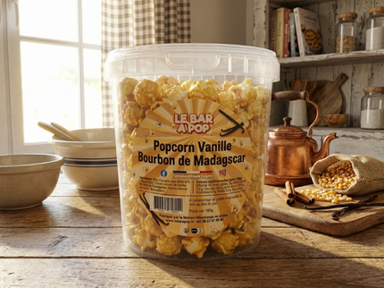 Pop-corn "VANILLE BOURBON DE MADAGASCAR"  - Pot de 100g