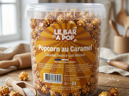 Pop-corn au caramel de "MIEL"  - Pot de 100g